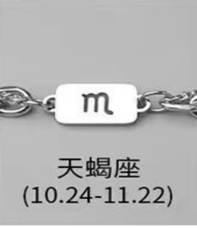 Wholesale Twelve Constellation Necklace  Titanium Steel Color-free Double-layer Chain Bracelet Combination